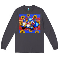 Smoke American flag gnomes truck sunflowers star leopard glitter Long Sleeve Tee - Artiststas
