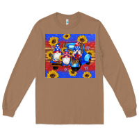 Toasted Coconut American flag gnomes truck sunflowers star leopard glitter Long Sleeve Tee - Artiststas
