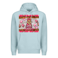 Blue Mist easter pink camouflage egg hunter  bunny Premium Hoodie - BarkalooDesign