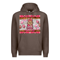 Coffee easter pink camouflage egg hunter  bunny Premium Hoodie - BarkalooDesign
