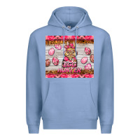 Colony Blue easter pink camouflage egg hunter  bunny Premium Hoodie - BarkalooDesign