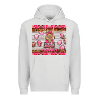 Dove Grey easter pink camouflage egg hunter  bunny Premium Hoodie - BarkalooDesign