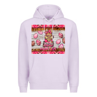 Lilac easter pink camouflage egg hunter  bunny Premium Hoodie - BarkalooDesign