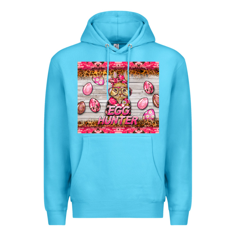 Easter Pink Camouflage Egg Hunter  Bunny Premium Hoodie by BarkalooDesign | Teevron