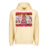 Pina Colada easter pink camouflage egg hunter  bunny Premium Hoodie - BarkalooDesign