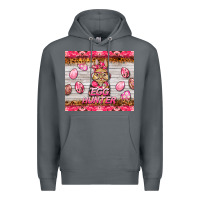 Rock easter pink camouflage egg hunter  bunny Premium Hoodie - BarkalooDesign