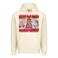 Sandshell easter pink camouflage egg hunter  bunny Premium Hoodie - BarkalooDesign