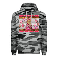 Slate Camo easter pink camouflage egg hunter  bunny Premium Hoodie - BarkalooDesign