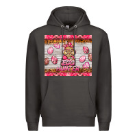 Smoke easter pink camouflage egg hunter  bunny Premium Hoodie - BarkalooDesign