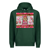 Sports Green easter pink camouflage egg hunter  bunny Premium Hoodie - BarkalooDesign