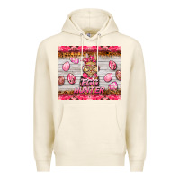 Tofu easter pink camouflage egg hunter  bunny Premium Hoodie - BarkalooDesign