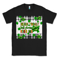Black Irish today but please kiss me st. patricks day Classic Tee - FaDigitalArtStudio