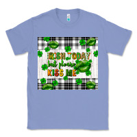 Colony Blue Irish today but please kiss me st. patricks day Classic Tee - FaDigitalArtStudio