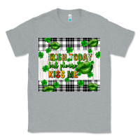 Heather Grey Irish today but please kiss me st. patricks day Classic Tee - FaDigitalArtStudio