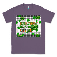 Lavender Irish today but please kiss me st. patricks day Classic Tee - FaDigitalArtStudio