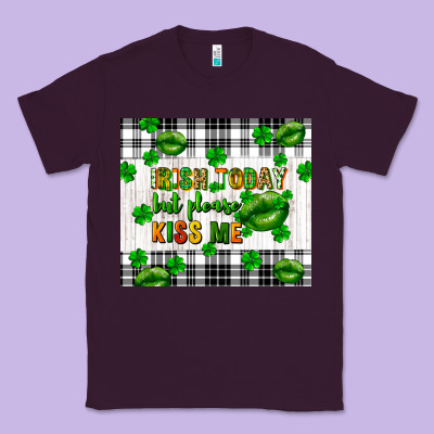Irish Today But Please Kiss Me St. Patricks Day Classic Tee Designed By Fadigitalartstudio