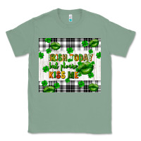 Sage Irish today but please kiss me st. patricks day Classic Tee - FaDigitalArtStudio
