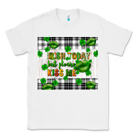 White Irish today but please kiss me st. patricks day Classic Tee - FaDigitalArtStudio