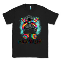 Black tie dye momlife messy bun Classic Tee - BarkalooDesign