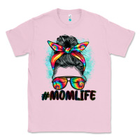 Bubblegum Pink tie dye momlife messy bun Classic Tee - BarkalooDesign