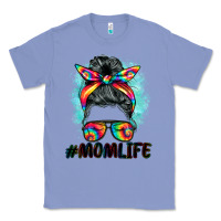 Colony Blue tie dye momlife messy bun Classic Tee - BarkalooDesign