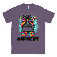 Lavender tie dye momlife messy bun Classic Tee - BarkalooDesign