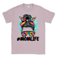 Lilac tie dye momlife messy bun Classic Tee - BarkalooDesign
