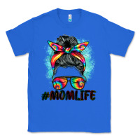 True Royal tie dye momlife messy bun Classic Tee - BarkalooDesign