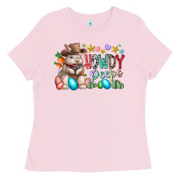 Bubblegum Pink howdy peeps Ladies Tee - RacoonDesign