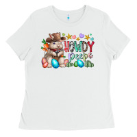 White howdy peeps Ladies Tee - RacoonDesign