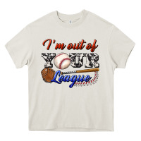 Cream i' m out of your league Heavy Core Tee - BundleAndBundleShop