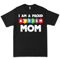 Black LIL Autism Mom Premium Tee - CowhideDigitalArt