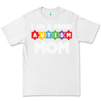 White LIL Autism Mom Premium Tee - CowhideDigitalArt
