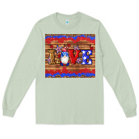 Matcha american flag gnomes love star leopard glitter Long Sleeve Tee - Artiststas