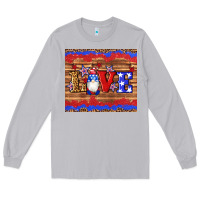 Moon Dust american flag gnomes love star leopard glitter Long Sleeve Tee - Artiststas