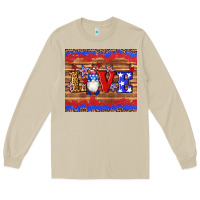 Mushroom american flag gnomes love star leopard glitter Long Sleeve Tee - Artiststas