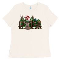 Bone Western Papa Deer Hunting Ladies Tee - LillyAllenDesigns