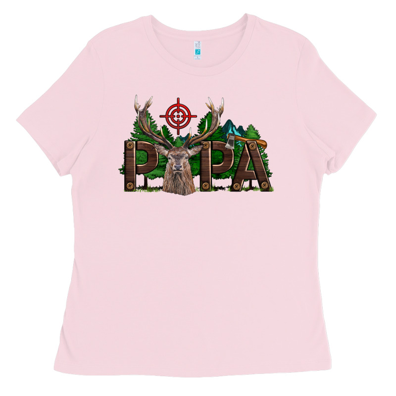 Western Papa Deer Hunting Ladies Tee by LillyAllenDesigns | Teevron