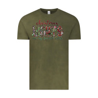 Vintage Olive Dreaming Wine Christmas Vintage Tee - SublimationCraftShop
