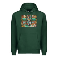 Sports Green grateful cross Premium Hoodie - BarkalooDesign