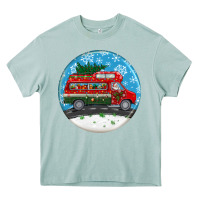 Arona santa claus with retro van  christmas ornament Heavy Core Tee - BundleAndBundleShop