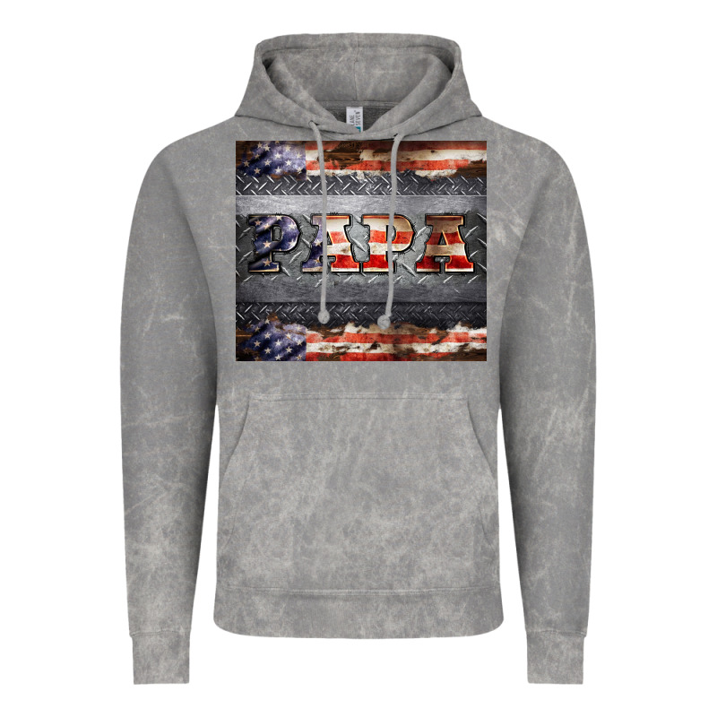 Papa Metal And American Flag Tumbler Vintage Hoodie by BarkalooDesign | Teevron