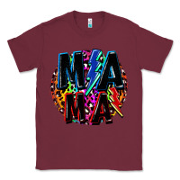 Burgundy Mama lightning bolts Mother's Day Classic Tee - FaDigitalArtStudio