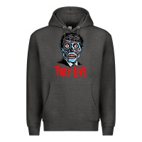Charcoal Heather they live Premium Hoodie - DesigneFamous