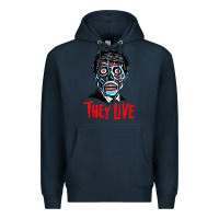 Navy they live Premium Hoodie - DesigneFamous