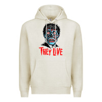 Oatmeal Heather they live Premium Hoodie - DesigneFamous