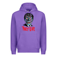 Purple they live Premium Hoodie - DesigneFamous