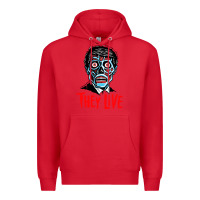 Red they live Premium Hoodie - DesigneFamous