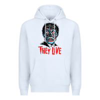 White they live Premium Hoodie - DesigneFamous