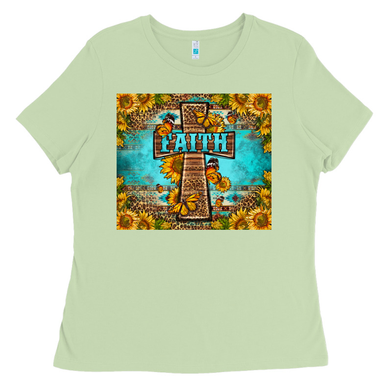 Western Faith Cross Butterfly Ladies Tee by LillyAllenDesigns | Teevron